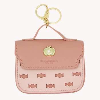 

New Women Coin Purses Cute Girl Cartoon Mini Bag Key Ring Case Small Wallet Card Holder Coin Purse Clutch Handbag Portefeuille