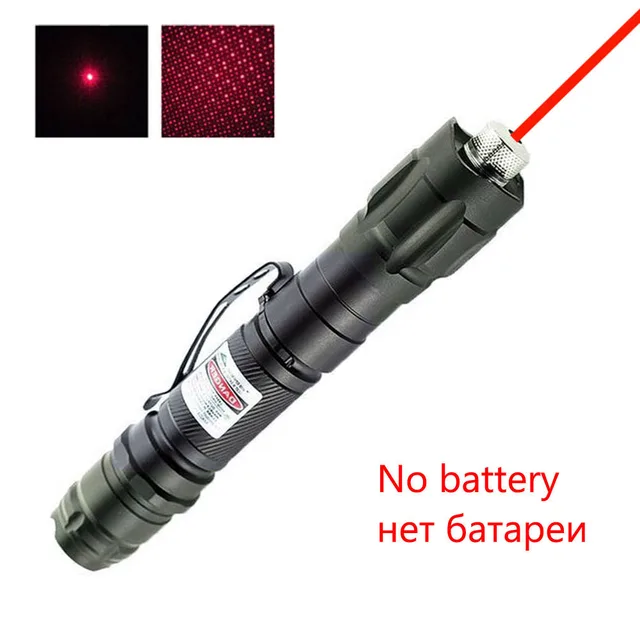 High Power Green Laser Pointer Pen 532nm Adjustable Focus Burning Red Laser Sight 500 to10000 meters range Lazer-009 For Hunting no battery Red
