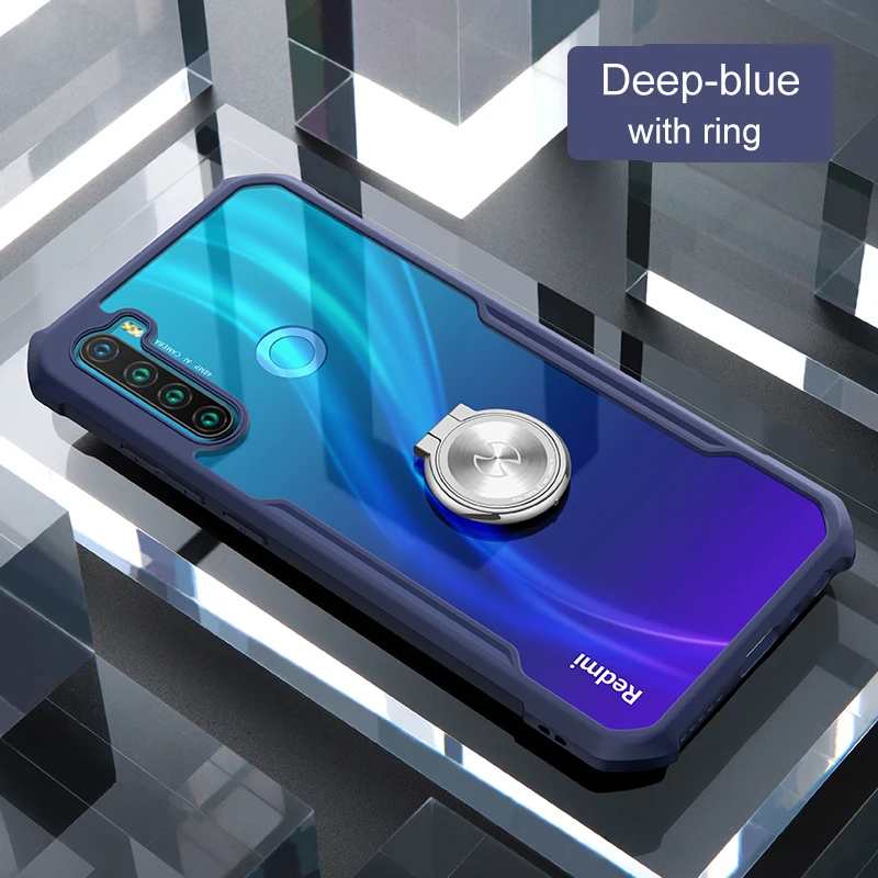 Для Xiaomi Redmi Note 8 Pro кольцевой чехол для телефона Hot XUNDD подушки безопасности противоударный прозрачный PC задняя крышка для Redmi Note8 чехол Funda