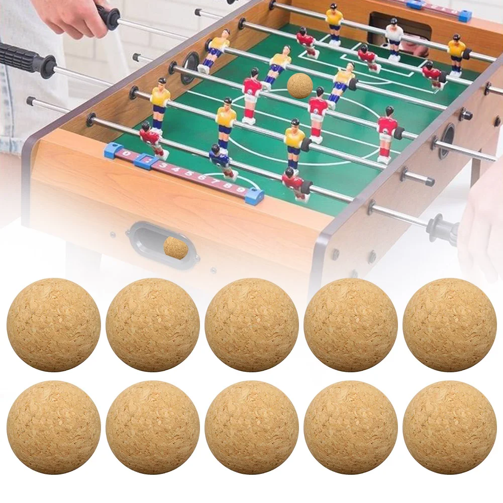 10pcs Mini Balls Indoor Multifunctional Accessories Wooden Solid Home Table Soccer Baby 36mm Game Portable Football Desktop
