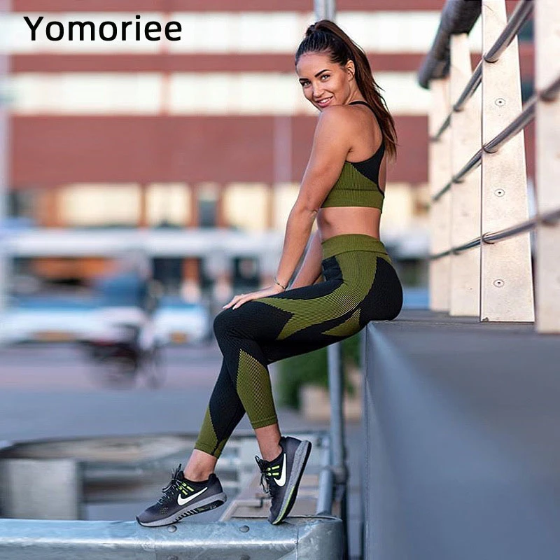 

Sexy Women Yoga Set Push-up BubbleÂ Butt Floral Printed Bra & Pants Suit Gym Sport Workout Running Training Gymwear Yomoriee