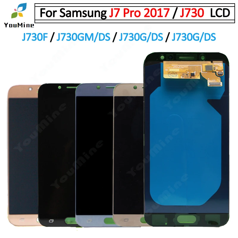 AMOLED для Samsung Galaxy J730 J7 Pro 2017 ЖК-дисплей + сенсорный экран дигитайзер в сборе Замена