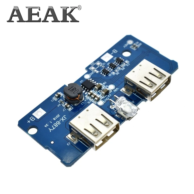 AEAK 5V 2A 18650 модуль зарядного устройства для внешнего аккумулятора печатная плата
