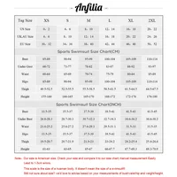 Anfilia One Piece Women Pro Sports Swimwear Boyleg Knee-length Sport Swimsuit Patchwork Bikini Beach Wear Bathing Suit 5
