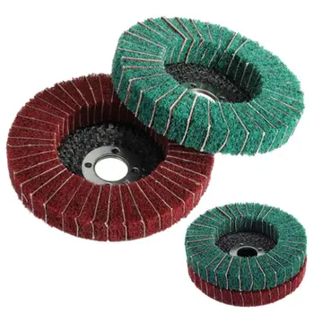 

Nylon Fiber Grinding Wheel With Sand Polishing Buffing Disc Pad Abrasive Brush Rotary Tool For Metallurgy Machinery -hol