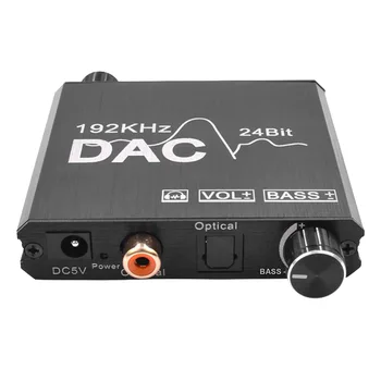 

Decoder Support Volume Control Portable 192KHz Coaxial Toslink Amplifier Digital To Analog Converter Audio Adapter Optical Fiber