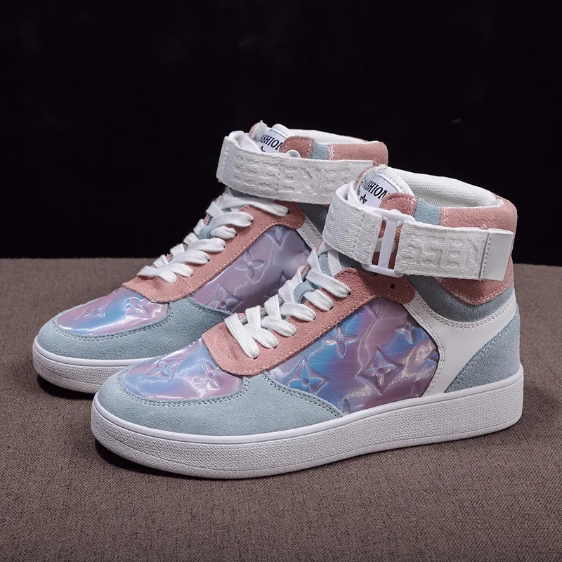 

New Women Vulcanized Shoes Comfortable Round Head Cross Straps Flat Sneakers Shoes Woman Casual Sport Shoes Ladies Running Shoes