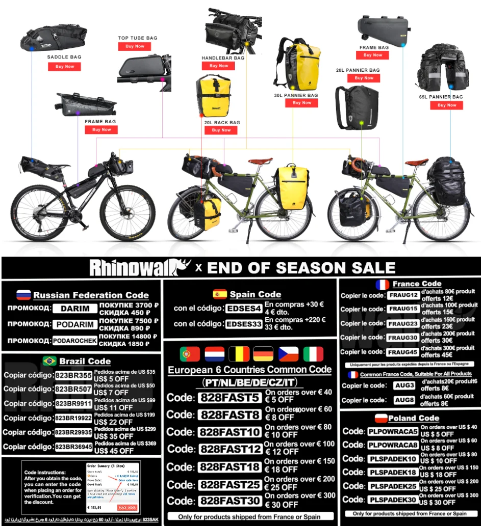 Rhinowalk自転車バッグツールバッグトップフロントチューブフレーム 