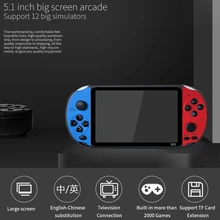5.1 Inch Screen Fun Kids Family Classic Handheld USB Portable Support TF Card Birthday Gift Video HD TV Connection Game Console