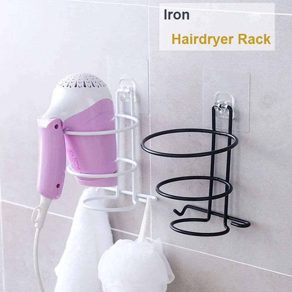 Пластиковый фен для волос, настенный держатель для волос, настенный держатель для ванной комнаты, держатель для ванной комнаты, аксессуары для ванной комнаты