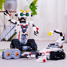 Удаленные ходовые роботы строительные блоки творческие блоки роботов детские игрушки обучающая игрушка кирпичи пульт дистанционного управления