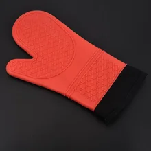 Силиконовые перчатки утолщенные термостойкие перчатки для кухонной микроволновой печи