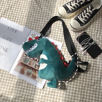 

Dinosaur Plush Backpack Children Backpacks Kids Small Bag Girl Cute Animal Prints Travel Bags Toys Fashion Plush Bag 29*10*9cm