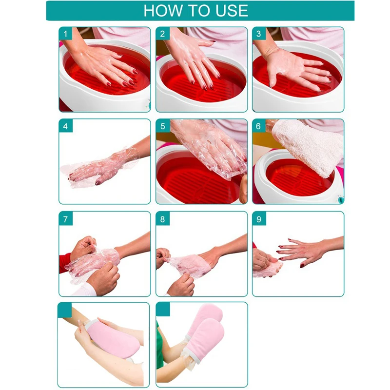 2.2L Wax Heater＆Warmer Machine Set Paraffin Therapy for Body Hand Foot Skin Care Spa Salon Hair Removal with 2 Level Control