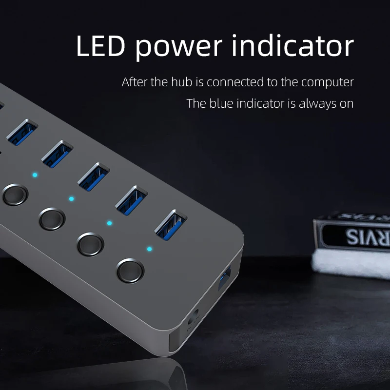 Blueendless USB 3 0 концентратор разветвитель с несколькими портами 7/10 расширитель