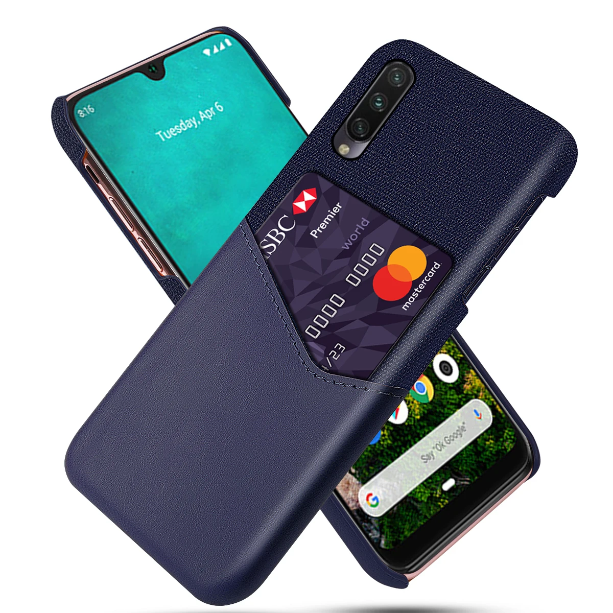 Для Xiaomi Mi A3 чехол ультратонкая кожа и мягкая ткань Сращивание Дизайн против