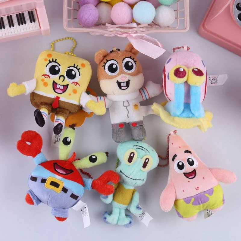 カワイイスパイダーボブぬいぐるみバックパックキーホルダーおもちゃアニメリックスターぬいぐるみバッグペンダント飾り子供のおもちゃ Null Aliexpress