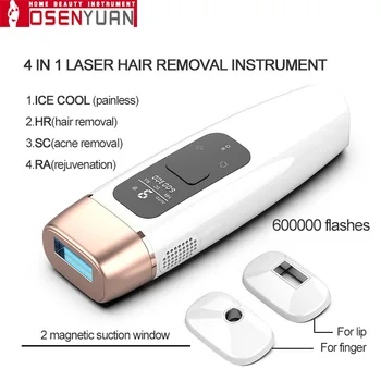 

OSENYUAN The Newest Icecool 4in1 IPL Depilador Hair Removal Machine Laser Epilator Hair Removal Permanent Electric Depilador