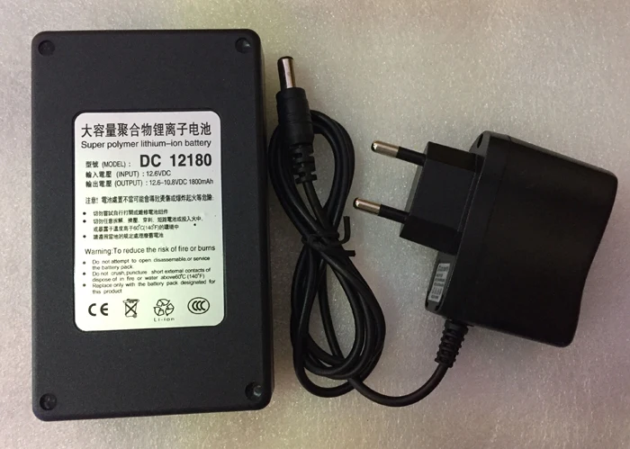 

MasterFire 20set/lot DC 12V 1800mAh Super Polymer Lithium-ion Rechargeable Portable Battery for CCTV Camera Transmitter w Plug