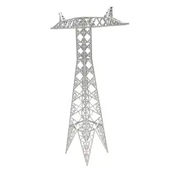 27,3x6,1x6,1 см песочный стол мощность башня модель башня передачи Т-образная прямая башня высокого напряжения башня-серебристо-серый