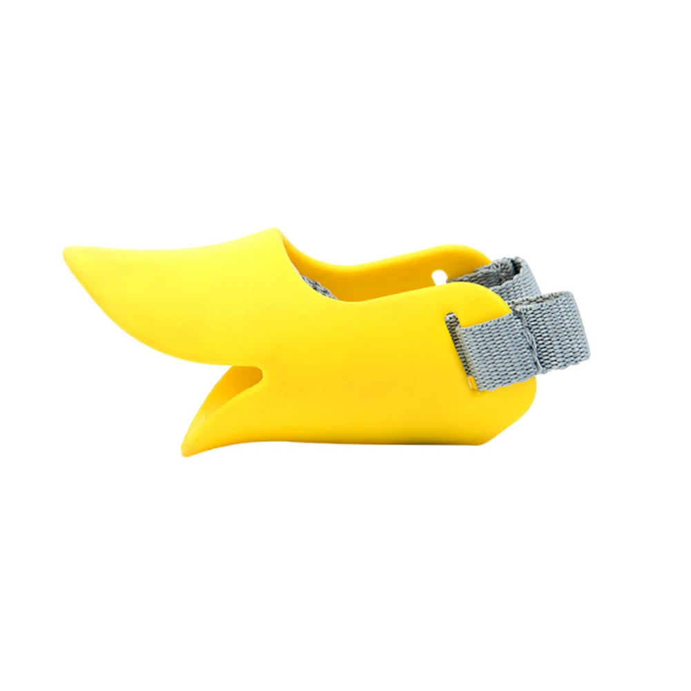 Силиконовый намордник Duckbill с шипами, регулируемый намордник для собак