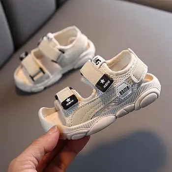 

2020 Summer Children Shoes Boys Soft Soles Beach Shoes Male Baby Baotou Anti-kick Children's Sandals Princepard Summer Sandals