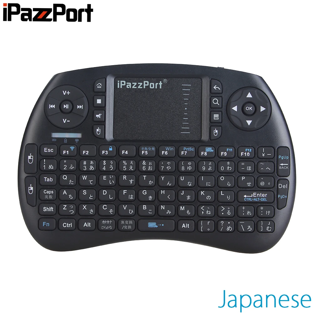 IPazzPort японская i8 Беспроводная мини-клавиатура с сенсорной панелью Air mouse для Android tv Box Mini PC 2,4 ГГц Беспроводная клавиатура для X96