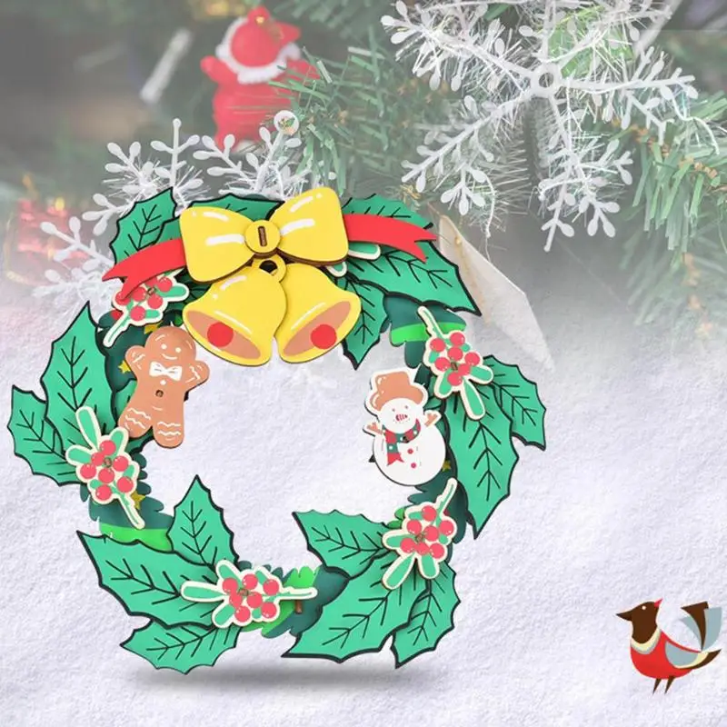 DIY 3D Рождественская гирлянда игрушка для детей ручной сборки Обучающие наборы умелый дизайн и изысканный внешний вид
