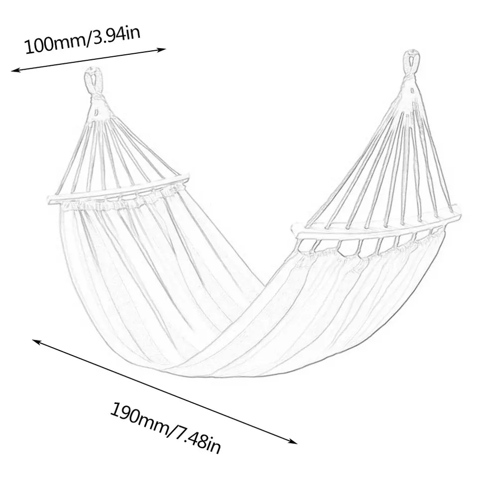 Portable Cotton Rope Outdoor Hammock Duyan Strong Enough Easy to Carry 120Kg Easy Fixing For Outdoor Sports