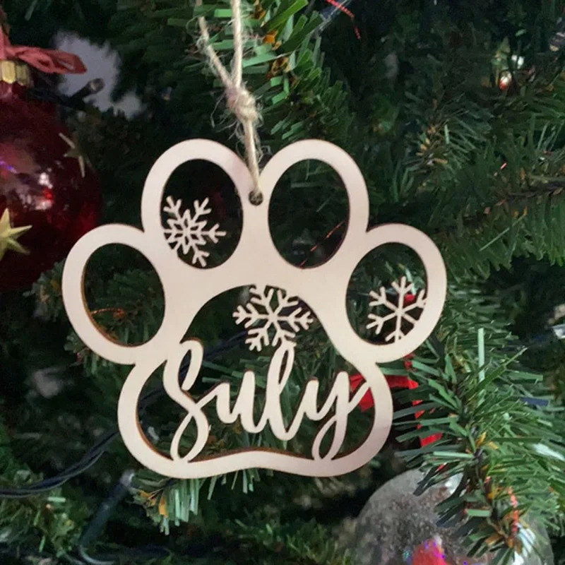 thumbnail image 1 of Adorno navideño personalizado para perro con nombre, adorno navideño personalizado con nombre de perro, bola de adorno navideño personalizada, regalo de fiesta, 1 of 4