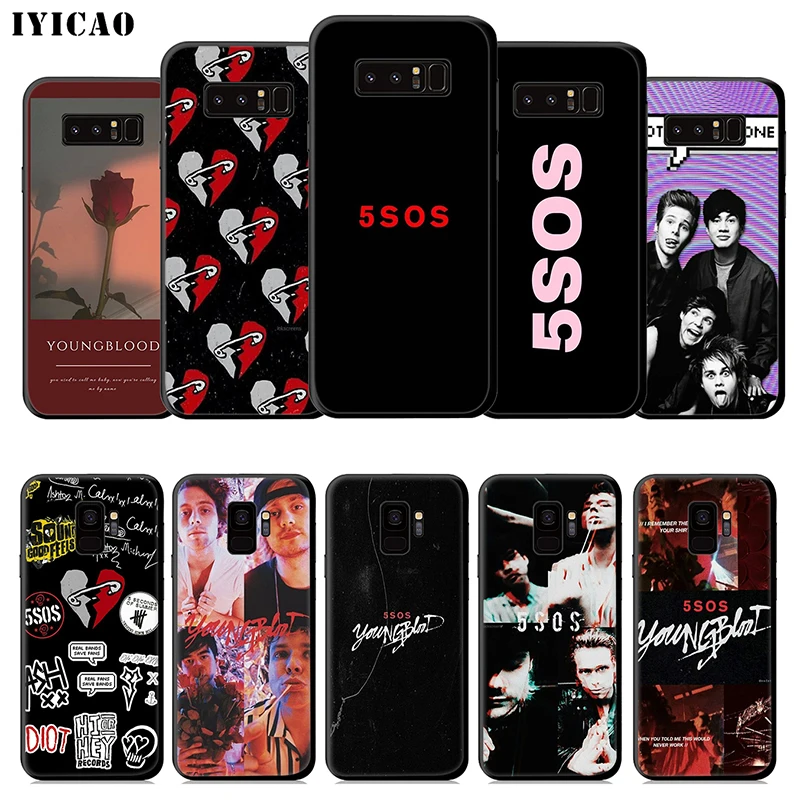 IYICAO 5 Seconds Of Summer Soft Case for Samsung Galaxy S10e S10 S9 S8 Plus S6 S7 Edge Note 10 9 8 TPU |