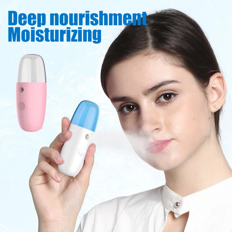 Humidifier Nebulizer Face Sprayer Fashion Mini USB Charge Nano Hair Body Women Hydrating Tools Facial Beauty Skin Care Mist