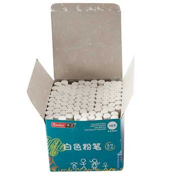 

100pcs/box Students Planning Manual White Colorful Office Supplies Dustless Chalk School Stationery Children Gift Blackboard