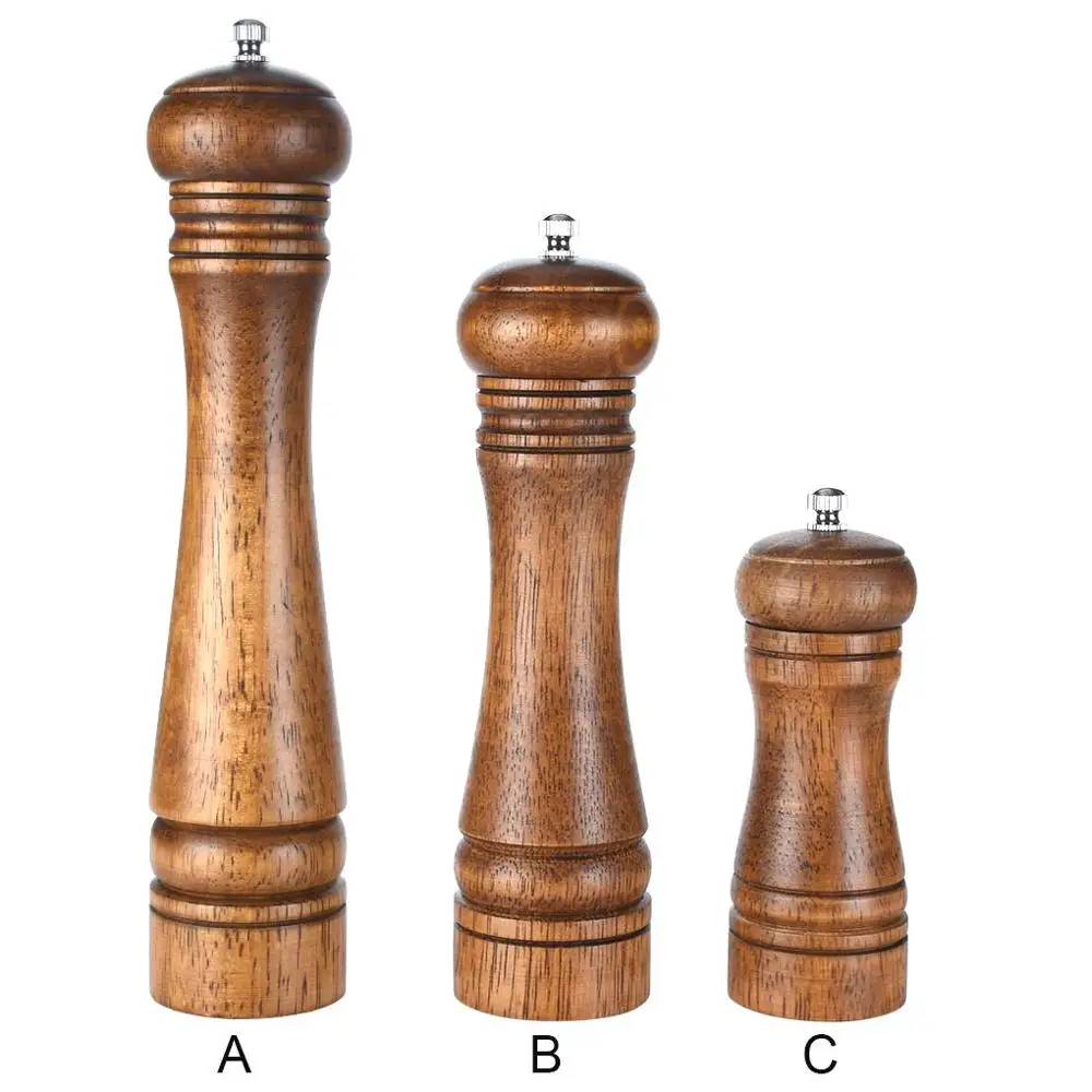 Ручная мельница Rubberwood для соли перца измельчитель кухни ресторана специй