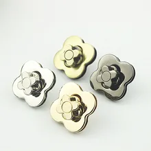 

2Pcs Floral Women Bag Metal Lock Handbag Decorate Mortise Locks Twist Turn Lock Snap Clasps Closure DIY Hardware Accessories