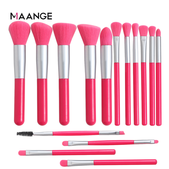 15pcs Neon Makeup Brushes Set Eye Shadow Powder Foundation Brush Makeup Best Blending Concealer Colourful Cosmetic Tools