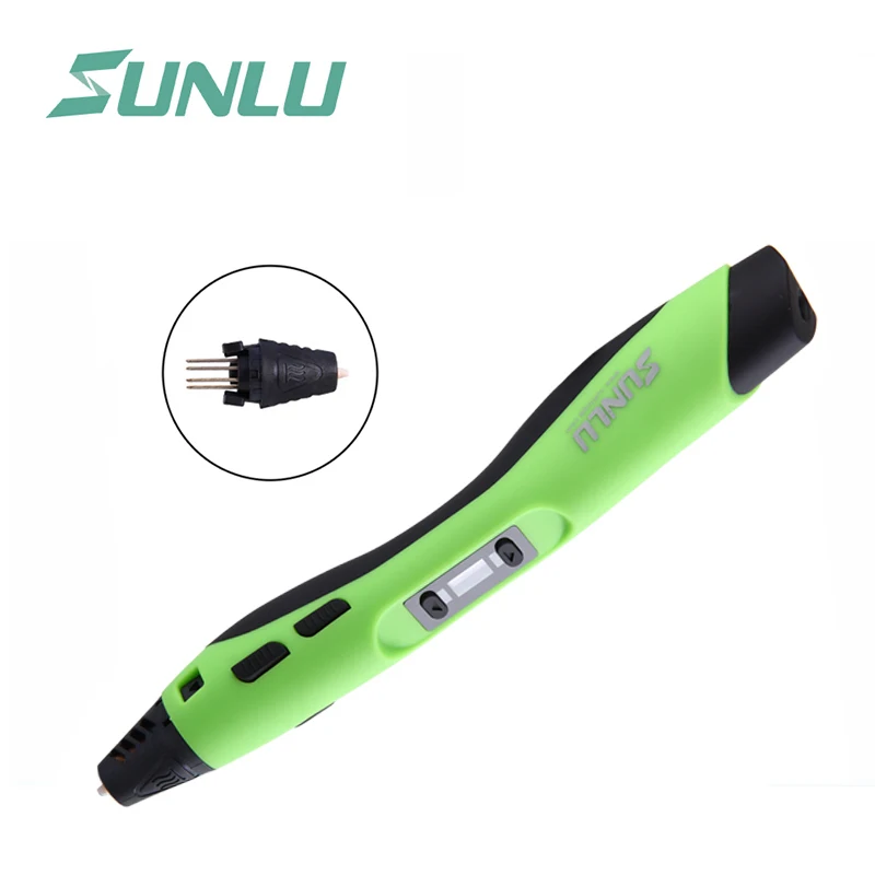 SUNLU 3D умное Рисование печать Ручка с 2 бесплатными 3 м PCL нити 3D печать Ручка Поддержка PLA/ABS/PCL нити Подарок на день рождения