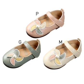 

3Colors Baby Shoes Autumn Baby Girl Anti-Slip Casual Walking Shoes Cute Pearl Design Sneakers Soft Soled First Walkers