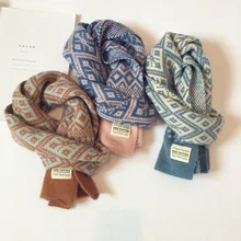 Мода г.; зимние детские шарфы; теплый шарф для маленьких мальчиков и девочек; Однотонный мягкий шарф с воротником; детское растягивающееся кольцо на шею