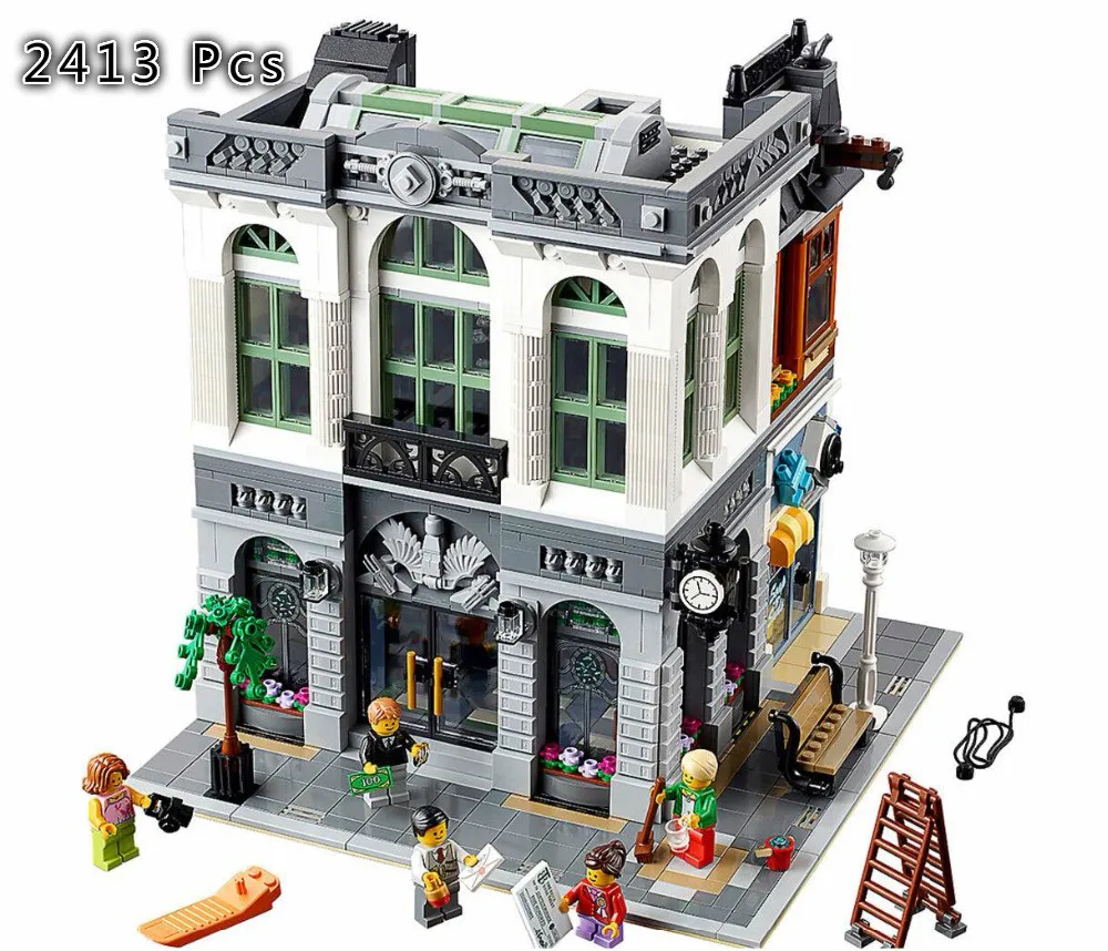 

15001Brick Bank Creator Series City Street Model Building Blocks Bricks Toys Compatible with Legoinglys 10251 Gift for Children