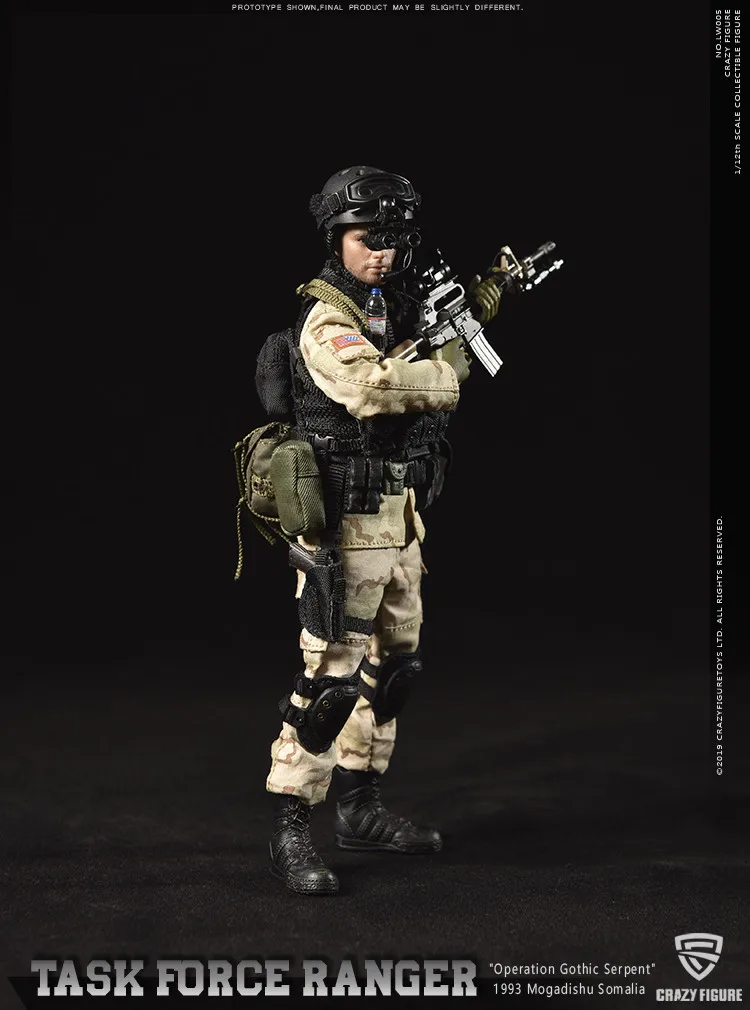 CrazyFigure LW005 1/12 спецназ дельты США мастер-солдат Рейнджерс Целевая группа 199" операция Готическая змея"