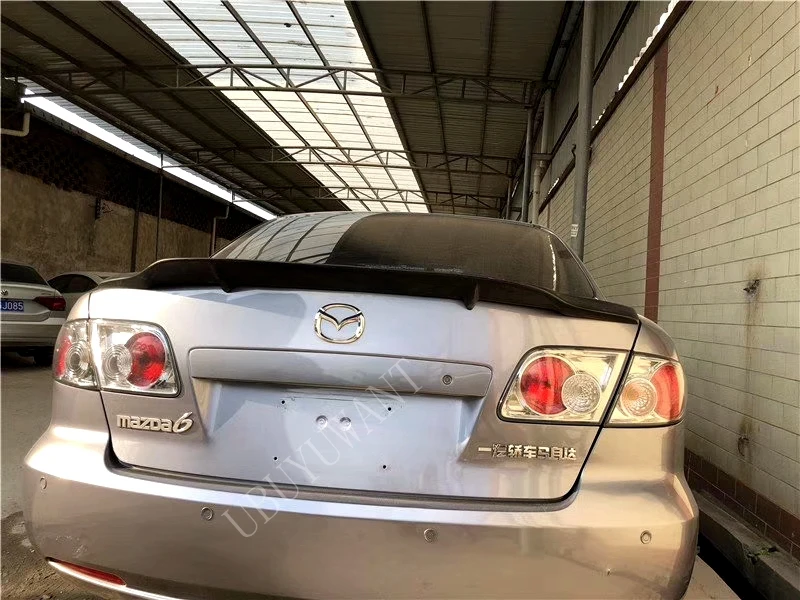 Подходит для Mazda 6 2009-2013 ABS/углеродное волокно внешний задний спойлер задний багажник загрузки крыло украшение автомобиля Стайлинг