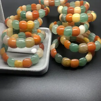 

Natural Tanglin colorful three-color single circle hand row semicircular hand row men and women