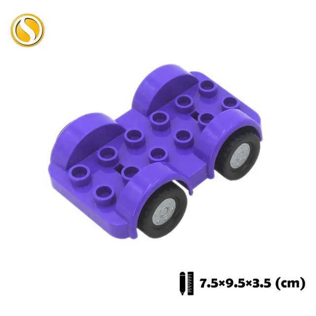 Trailer Car model Airplane Big Building Blocks Vehicle Accessory Compatible Classic Assemble Bricks Children DIY Toys Girl Gift CHE013-zi