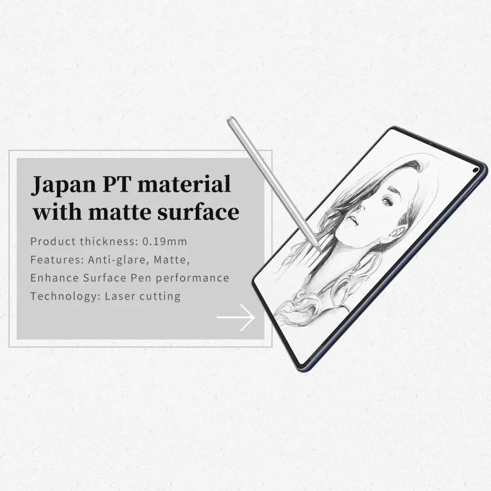 Идеальная матовая бумажная поверхность для Huawei Matepad Pro Mate Pad Nillkin Защитная пленка