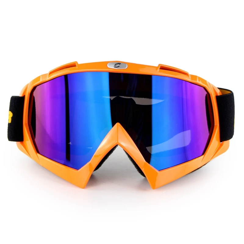 Мотогонок очки Moto MX очки для мотокросса крест поле внедорожные ATV Gafas мотоциклетные солнцезащитные очки lunetes brillen - Цвет: orange rainbow