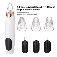 Электрический инструмент для удаления чёрных точек уход за лицом средство для очищения пор USB Вакуумный угорь для удаления, всасывающий инструмент с 3 режимами по уходу за кожей лица
