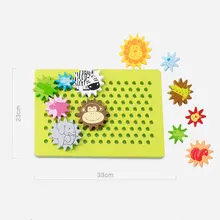 Деревянные магические шестерни строительные блоки кирпичи 3D DIY Забавные образовательные мозаичные игрушки для детей развивающие игрушки для детей подарок