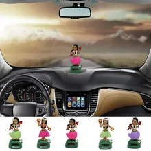 Девушка Многоцветный Автомобиль на солнечных батареях танцы животных качающиеся анимированные поплавок танцор автомобиль аксессуары для интерьера