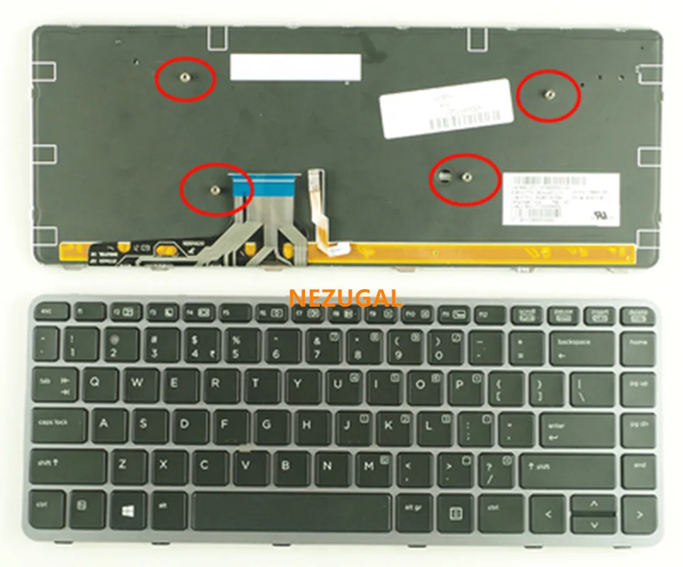 

Для HP EliteBook Folio 1040 G1 1040 G2 клавиатура с подсветкой США 736933-001